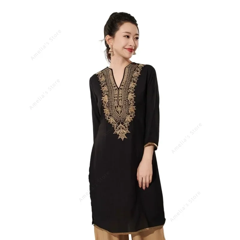 Women's Indian Traditional Emb - Summer Clothing Pakistan recension och pris