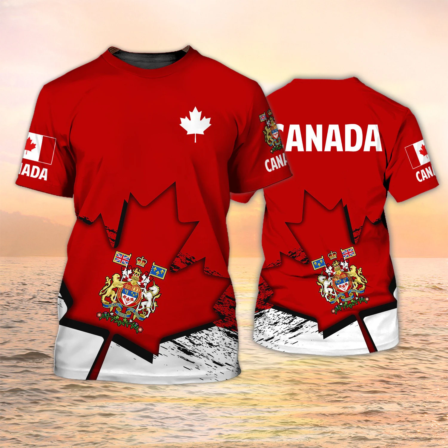 Canada Flag 3D Print T-Shirts  - Summer Clothing Women Canada recension och pris